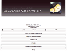 Tablet Screenshot of nolanschildcare.org